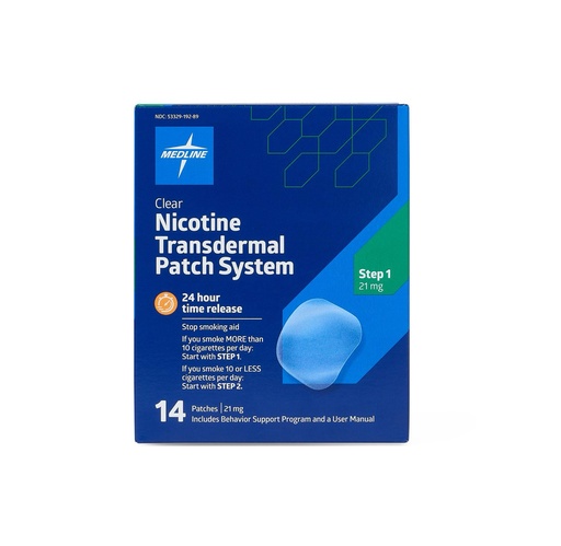[OTC186] Medline Nicotine Patch, Step 1 (21 mg)
