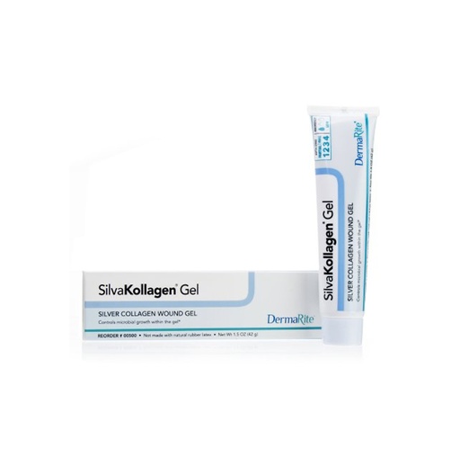 [00500] Dermarite SilvaKollagen Silver Collagen Wound Gel 1.5oz