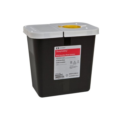 [8602RC] Covidien SharpSafety RCRA Waste Container, 2 Gal