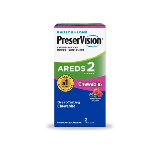 [OTC192] PreserVision Areds 2 Chewable Tablet, Mixed Berry