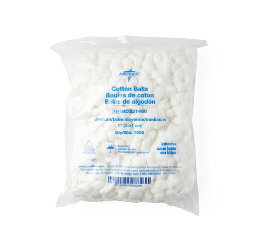 [MDS21460Z] Medline NonSterile Cotton Balls, 1"