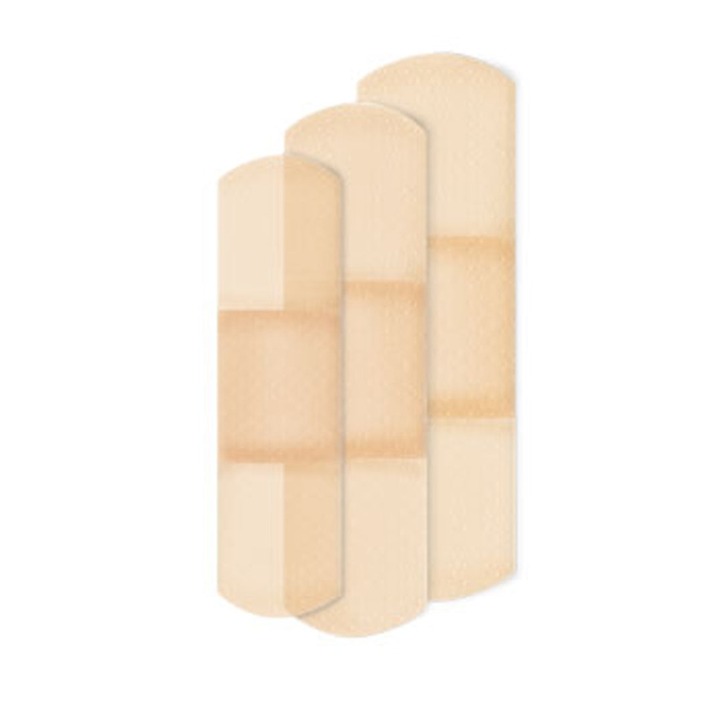 Dukal Sheer Adhesive Bandages, 3/4"x3"