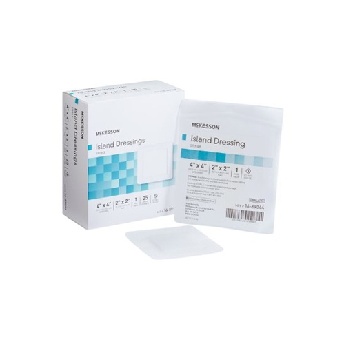 [16-89044] McKesson Island Wound Dressing, 4"x4"