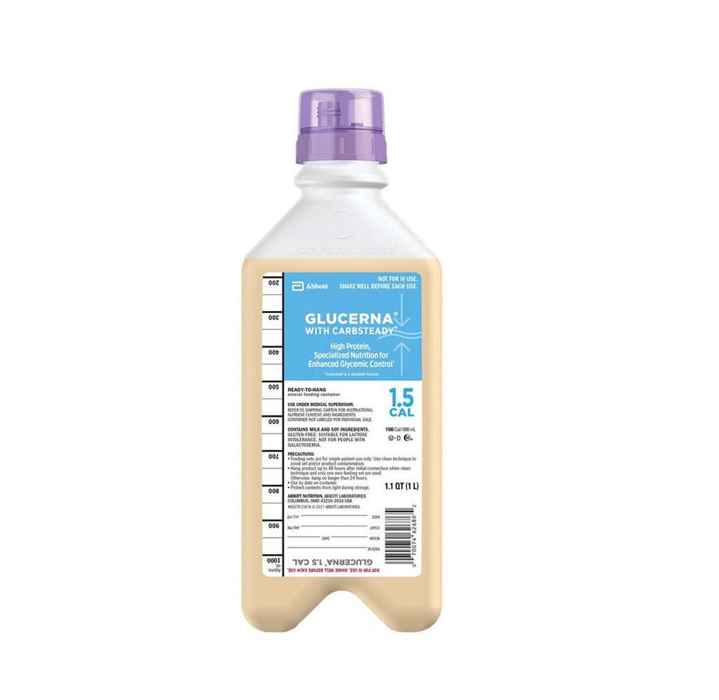 [A-62675] Glucerna 1.2 Tube Feeding Formula 1500mL/50oz  RTH