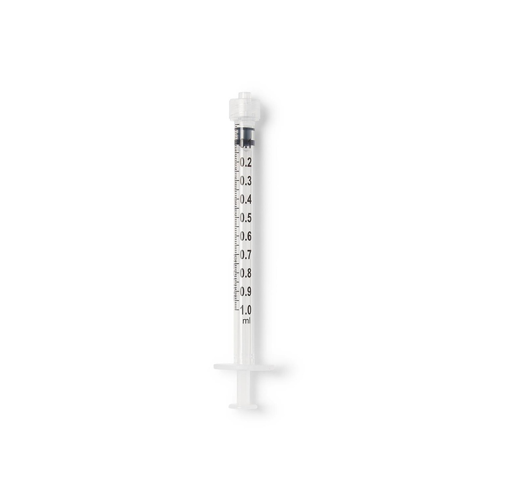 One-Care Luer Lock Syringes, 1mL