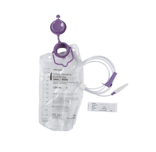 [16-702500] McKesson EnFit Gravity Feeding Bag, 1200mL