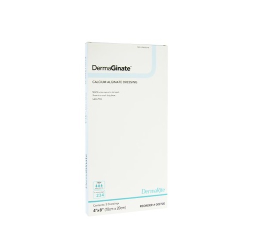 [00272E] Dermarite DermaGinate Alginate Wound Dressing 4”x8"