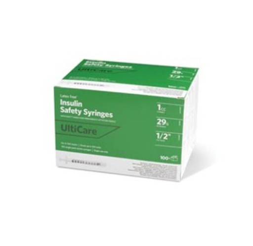 [3219] UltiMed Insulin Safety Syringe 1.0mL, 29G x .5