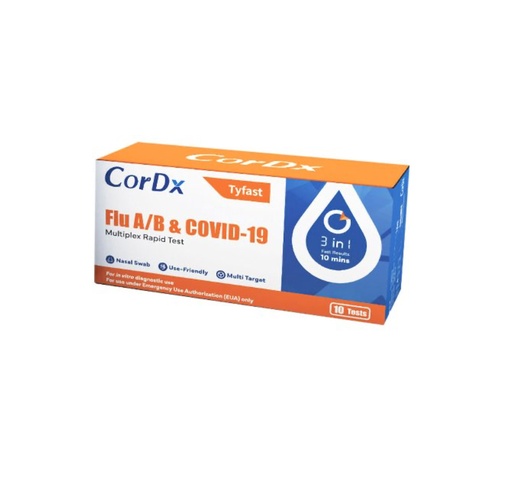 [ACT21002-10] CorDx Flu A+B / COVID-19 Multiplex Rapid Test
