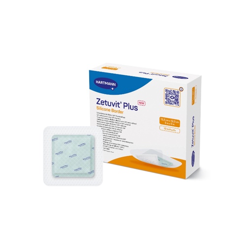 [413902] Hartmann Zetuvit Plus Silicone Bordered Super Absorbent Dressing, 5"x5"