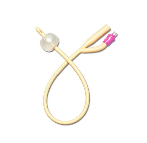 [AS1830] Amsino AMSure Foley Catheter, Silicone Coated Latex, 18 Fr, 30 mL, 2-Way