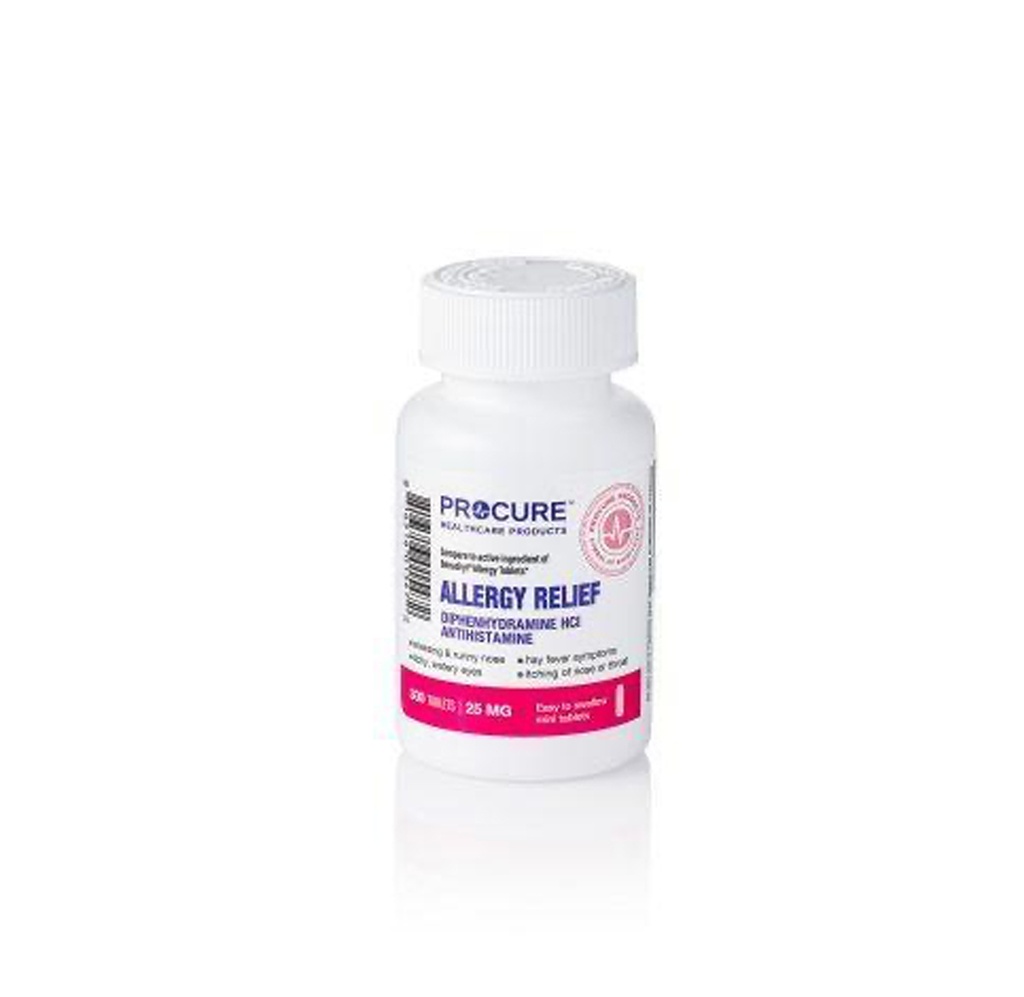 ProCure Diphenhydramine Tablets, 25mg