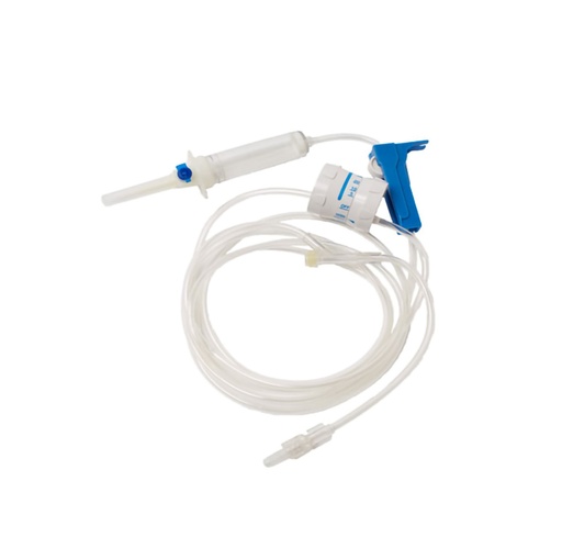 [TCBINF033G] TrueCare Primary IV Administration Set Gravity 1 Port 20 Drops / mL Drip Rate 15 Micron Filter 92 Inch Tubing Solution Flow Regulator