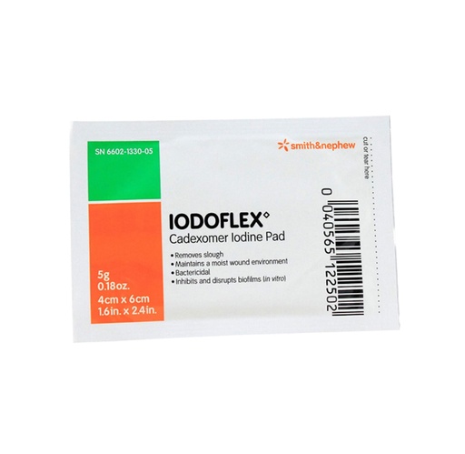 [6602133005] Smith & Nephew Iodoflex Cadexomer Iodine Dressing, 1.5"x2 3/8"