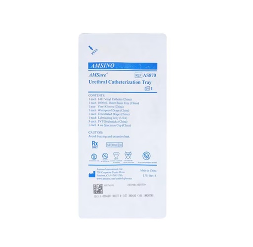 [AS870] Amsino Urethral Catheterization Tray, 14Fr