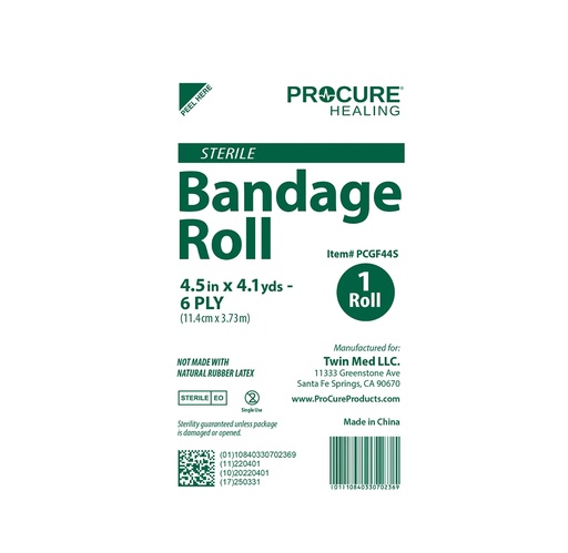 [PCGF44S] ProCure Sterile Gauze Fluff Roll