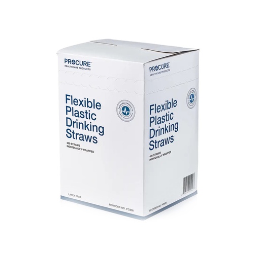 [PC800] ProCure Flexible Plastic Drinking Straws