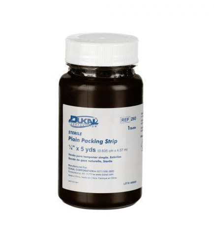 [260] Dukal Plain Packing Strips, 1/4"x5"