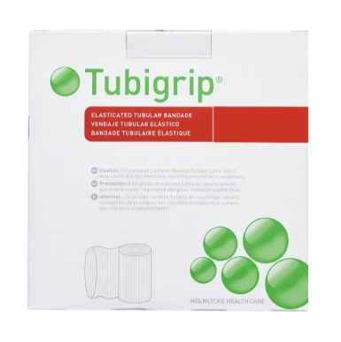 [1438] Molnlycke Tubigrip Elastic Tubular Bandage, Size F, 4"x11yd