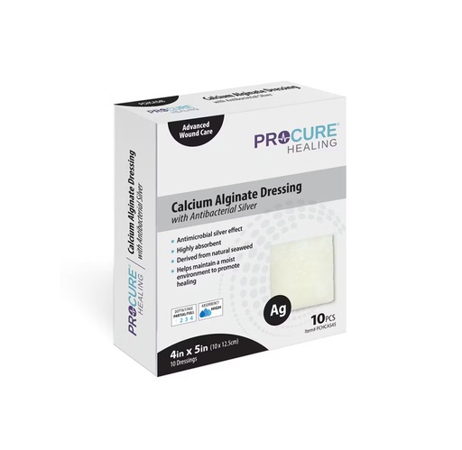 [PCHCAS22] ProCure Alginate Wound Dressing with Antibacterial Silver 2”x2"