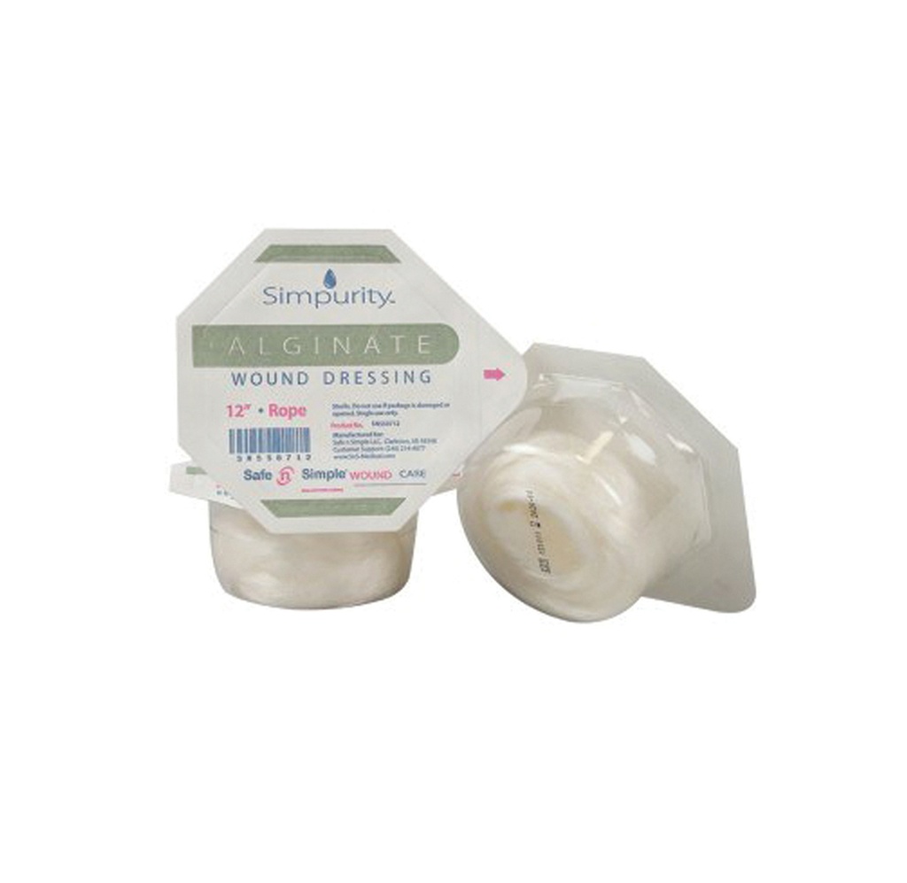 Simpurity Silver Alginate Rope 12"