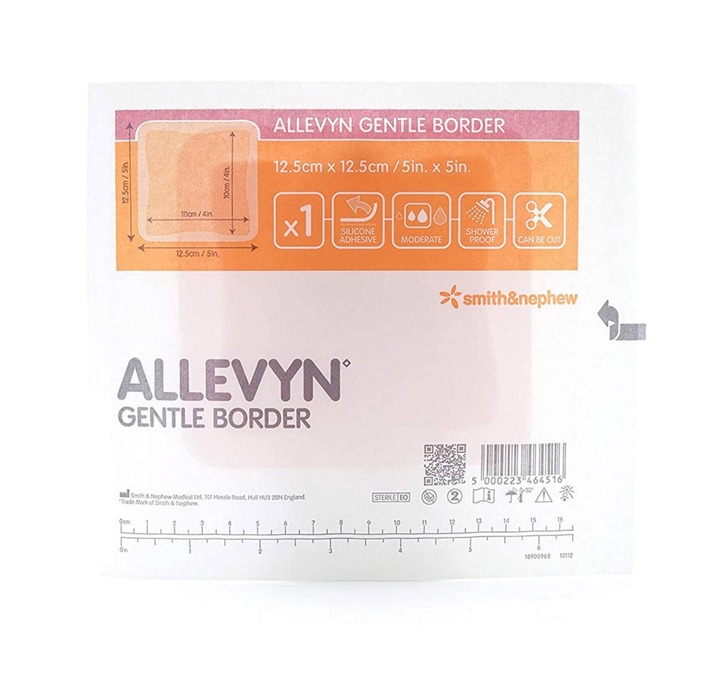 Smith & Nephew Allevyn Gentle Border Foam Dressing 5"x5"