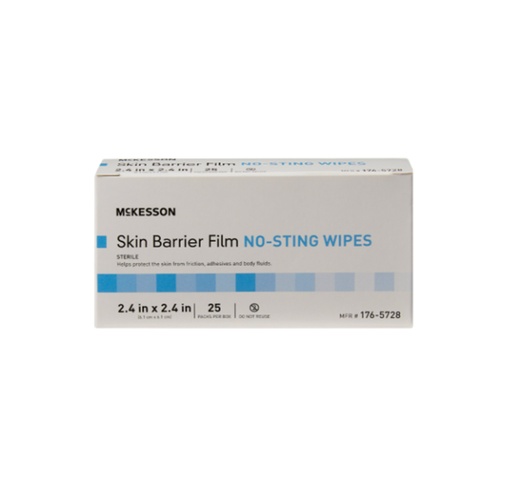 [176-5728] McKesson No-Sting Barrier Film Wipes