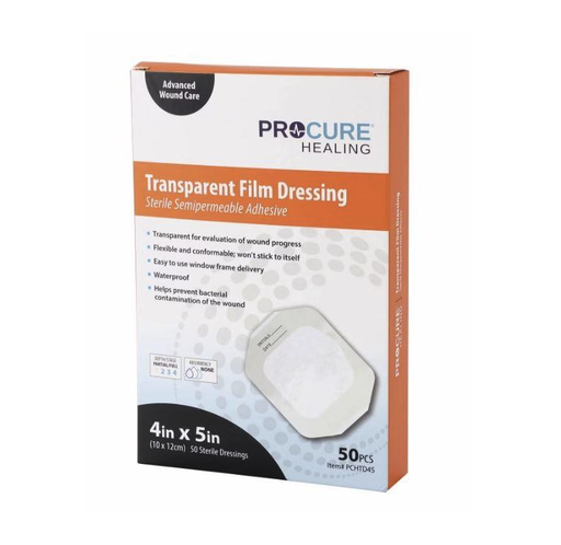 [PCHTD45] ProCure Healing Transparent Film Dressing, 4"x5"