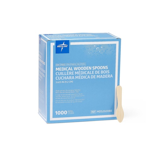 [202080] Medline Wooden Medical Spoon