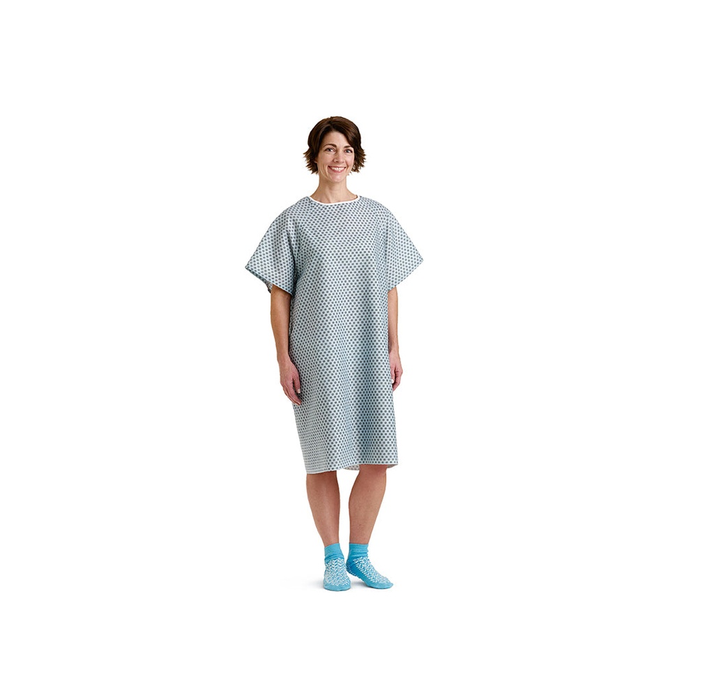 Medline Blended Patient Gowns, One Size Fits Most