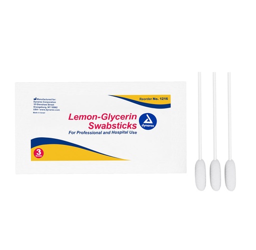 [1216] Dynarex Lemon-Glycerin Swabsticks