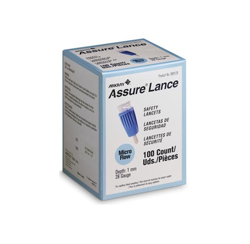 [980228] Assure Lance Safety Lancets, 28G x 1mm