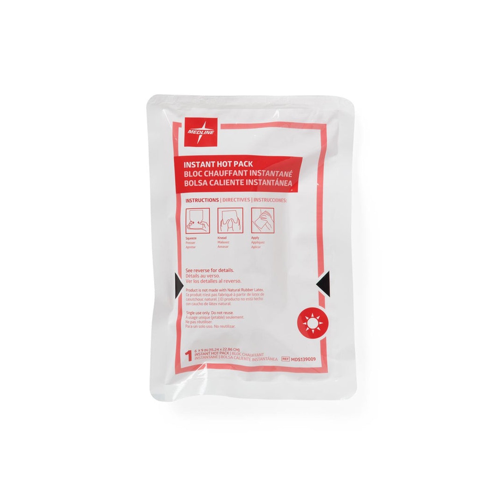 Medline Instant Hot Packs, 6"x9"