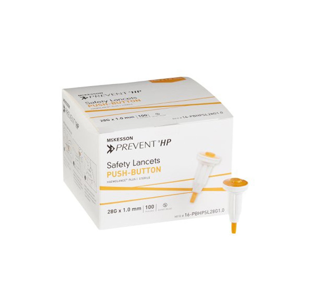 McKesson Prevent Safety Lancets, 28G x 1mm